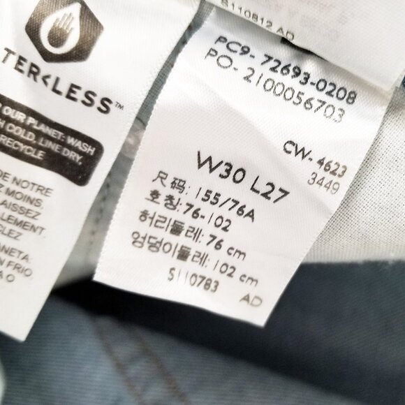 Levi's Ribcage Straight Ankle Jeans 30 x 27 High Waist Elevated Taste Blue Denim - Picture 11 of 15